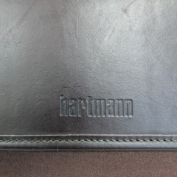 Vintage Hartmann Brown Leather Briefcase Laptop Bag Carry On - Picture 16 of 16